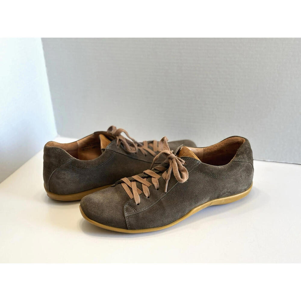 Think! Made in Austria Men Comfort Shoes Brown Suede Leather Size US 9.5/EU 42.5